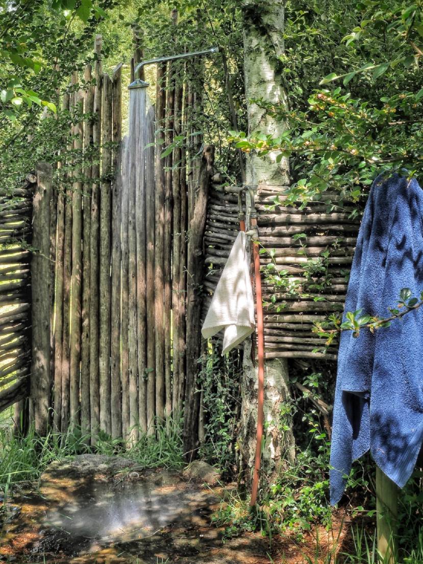 Campsite shower